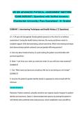 NR 509 ADVANCED PHYSICAL ASSESSMENT MIDTERM EXAM 2026&sol;2027 &vert; Questions with Verified Answers &vert; Chamberlain University &vert; Pass Guaranteed - A&plus; Graded
