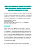 NR 601 FINAL EXAM 2026&sol;2027 &vert; Primary Care of Maturing & Aged Family Practicum &vert; Questions & Answers Verified &vert; Chamberlain &vert; Pass Guaranteed - A&plus; Graded