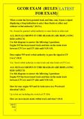GCOR EXAM  &lpar;RULES  FOR EXAM&rpar; QUESTIONS AND ANSWERS 2026