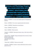 Anatomy and Physiology Chapter 2 FINAL EXAM QUESTIONS WITH CORRECT SOLUTIONS&vert;&vert;100&percnt; GUARANTEED PASS&vert;&vert;UPDATED 2026&sol;2027 SYLLABUS&vert;&vert;ALREADY GRADED A&plus;&vert;&vert;<<LATEST VERSION>>
