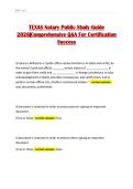 TEXAS Notary Public Study Guide 2026&vert;Comprehensive Q&A For Certification Success
