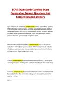 LCAS Exam North Carolina Exam Preparation &vert;Newest Questions And Correct Detailed Answers