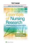 Essentials of Nursing Research Test Bank 9th Edition &vert; Polit & Beck &vert; All Chapters