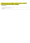 &lpar;1&rpar; Disorders of the Liver and Biliary Tract Exam 3 Questions UPDATED  ACTUAL QUESTIONS AND CORRECT ANSWERS 