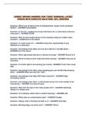 COMEDY DRIVING ANSWERS &lpar;FOR TICKET DISMISSAL&rpar; LATEST UPDATE WITH COMPLETE SOLUTIONS 100&percnt; VERIFIED&excl;&excl;