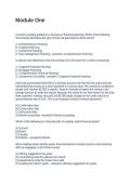Module One Test Latest Update