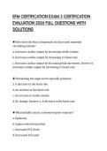EFM CERTIFICATION EXAM 3 CERTIFICATION EVALUATION 2026 FULL QUESTIONS WITH SOLUTIONS
