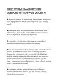 EMORY WOUND EXAM SCRIPT 2026 QUESTIONS WITH ANSWERS GRADED A&plus;