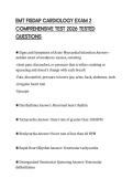EMT FISDAP CARDIOLOGY EXAM 2 COMPREHENSIVE TEST 2026 TESTED QUESTIONS