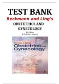 Test Bank for Beckmann and Ling's Obstetrics and Gynecology&comma; 8th Edition by Robert Casanova &ndash; Complete Chapter Exam Questions and Answers