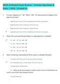 NFHS Volleyball Exam Review &ndash; Practice Questions &  Rules &vert; 2026 &vert; Graded A&plus;