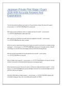 Jeppesen Private Pilot Stage I Exam 2026 &ndash; FAA-Aligned Practice Questions with Accurate Answers and Detailed Explanations