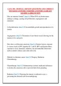CANC 380 - MODULE 1 REVIEW QUESTIONS AND CORRECT  DETAILED ANSWERS &lpar;VERIFIED ANSWERS&rpar; &vert;ALREADY  GRADED A&plus;&vert;&vert;BRAND NEW
