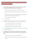 NFHS Volleyball Officials Exam 2026 &vert; Rules Review &  Exam Prep &vert; Graded A&plus;
