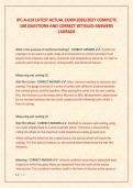 IPC-A-610 LATEST ACTUAL EXAM 2026&sol;2027 COMPLETE  100 QUESTIONS AND CORRECT DETAILED ANSWERS  &vert;AGRADE