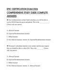 EPIC CERTIFICATION EXAM 2026 EXAM SCRIPT SOLVED QUESTIONS WITH ACCURATE SOLUTIONS