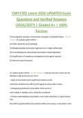 CMY3702 Latest 2026 UPDATED Exam  Questions and Verified Answers  &lpar;2026&sol;2027&rpar; &vert; Graded A&plus; &vert; 100&percnt;  Success