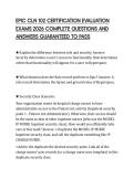 EPIC CLN 102 CERTIFICATION EVALUATION EXAMS 2026 COMPLETE QUESTIONS AND ANSWERS GUARANTEED TO PASS