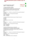 Accounting Information Systems 1st Edition Savage Test Bank questions & answers with rationale&rpar; test bank latest update 100&percnt; veri&filig;ed answers&vert; graded a&plus;