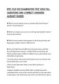 EPIC CLN 102 EXAMINATION TEST 2026 FULL QUESTIONS AND CORRECT ANSWERS ALREADY PASSED