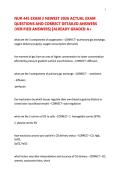 NUR 445 EXAM 2 NEWEST 2026 ACTUAL EXAM  QUESTIONS AND CORRECT DETAILED ANSWERS  &lpar;VERIFIED ANSWERS&rpar; &vert;ALREADY GRADED A&plus; 