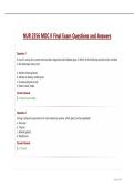 NUR 2356 MDC II Final Exam Questions and Answers&period;