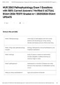 NUR 2063 Pathophysiology Exam 1 Questions with 100&percnt; Correct Answers &vert; Verified &vert;&vert; ACTUAL EXAM 2026 TEST&excl;&excl; Graded A&plus; &vert; 2025&vert;2026 EXAM UPDATE