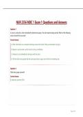 NUR 2356 MDC Exam  Questions and Answers