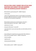 NUR 445 FINAL EXAM 1 NEWEST 2026 ACTUAL EXAM  QUESTIONS AND CORRECT DETAILED ANSWERS  &lpar;VERIFIED ANSWERS&rpar; &vert;ALREADY GRADED A&plus; 