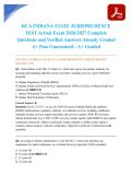 RCA INDIANA STATE JURISPRUDENCE TEST Actual Exam 2026&sol;2027 Complete Questions and Verified Answers Already Graded A&plus; Pass Guaranteed - A&plus; Graded