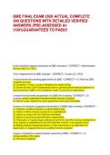 QME FINAL EXAM 2026 ACTUAL COMPLETE  300 QUESTIONS WITH DETAILED VERIFIED  ANSWERS &vert;PRE-ASSESSED A&plus;  &vert;100&percnt;GUARANTEED TO PASS&excl;&excl; 