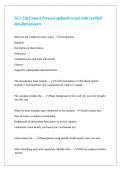 SCI-220 Exam 4 &lpar;Newest updated exam&rpar; with verified detailed answers