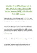 Workday Extend Mock Exam Latest  2026 UPDATED Exam Questions and  Verified Answers &lpar;2026&sol;2027&rpar; &vert; Graded  A&plus; &vert; 100&percnt; Success