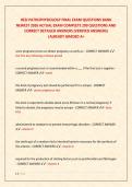HESI PATHOPHYSIOLOGY FINAL EXAM QUESTIONS BANK  NEWEST 2026 ACTUAL EXAM COMPLETE 290 QUESTIONS AND  CORRECT DETAILED ANSWERS &lpar;VERIFIED ANSWERS&rpar;  &vert;ALREADY GRADED A&plus;