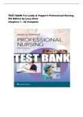 Test Bank for Leddy & Pepper's Professional Nursing&comma; 9th Edition by Lucy J&period; Hood &vert; ISBN&colon; 9781496351364 &vert; Verified Chapters 1-22  &vert; Downloadable PDF