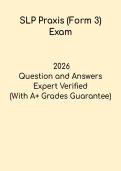 SLP Praxis Exam Form 3 Study Guide 2026 &vert; Praxis 5331 Speech Pathology Practice Test