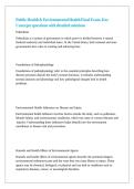 NUR 651 Public Health & Environmental Health Final Exam&comma; Key Concepts questions with detailed solutions 
