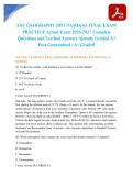 LSU GEOGRAPHY 2051 NAMIKAS FINAL EXAM PRACTICE Actual Exam 2026&sol;2027 Complete Questions and Verified Answers Already Graded A&plus; Pass Guaranteed - A&plus; Graded