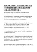 ETHICS IN AMERICA DSST STUDY GUIDE 2026 COMPREHENSIVE EXAM PACK QUESTIONS AND ANSWERS GRADED A&plus;