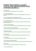 EXPERT FIELD MEDICAL BADGE ACTUAL TEST 2026 QUESTIONS WITH ANSWERS GRADED A&plus;