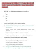 Pathophysiology NR 283 Exam 1 &ndash; Practice Questions &  Verified Answers &vert; Chamberlain &vert; Latest Update 2026 &vert;  Graded A&plus;