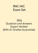 RNC-NIC Exam Question Set 2026 &vert; NICU Nurse Practice Questions & Review