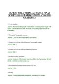 EXPERT FIELD MEDICAL BADGE FINAL SCRIPT 2026 QUESTIONS WITH ANSWERS GRADED A&plus;