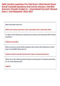CADC Practice Exam Actual Complete Questions And Correct Answers &lpar;Verified Answers&rpar; Already Graded A&plus; &vert; Guaranteed Success&excl;&excl; Newest Exam &vert; Just Released&excl;&excl;