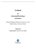 Abnormal Psychology &ndash; 9th Edition by Thomas F&period; Oltmanns &vert; Complete Test Bank &lpar;Chapters 1&ndash;18&rpar;
