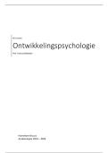 Samenvatting -  Ontwikkelingspsychologie 1 