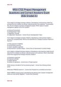 WGU C722 Project Management  Questions and Correct Answers Exam  2026 Graded A&plus;