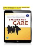 Test Bank for Emergency Care&comma; 14th Edition by Daniel Limmer & Michael F&period; O&rsquo;Keefe &vert; All Chapters Included  Updated &vert; Instant PDF