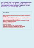 SLP 1 Test Bank FINAL EXAM Questions & Accurate Answers Most  Recent Exam Actual Complete Questions And Correct Answers  &lpar;Verified Answers&rpar; Already Graded A&plus; &vert; Guaranteed Success&excl;&excl;  Newest Exam &vert; Just Released&excl;&excl;  2026-2027  