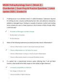 NR283 Pathophysiology Exam 1 &lpar;Week 2&rpar; BUNDLE &ndash; Chamberlain &vert; Complete Exam Prep & Practice Questions &vert; Latest Update 2026 &vert; Graded A&plus;
